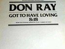 Don Ray - Got to Have Loving - rare promo copy, Polydor Pro 048