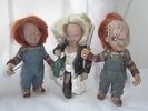 3 CHUCKY & TIFFANY DOLLS..BRIDE OF CHUCKY CHILDS PLAY