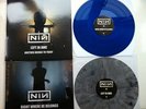 Nine Inch Nails RARE BRIDGE SCHOOL DOUBLE LIVE LP. GREY MARBLE & BLUE VINYL Mint