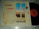 Vinyl LP F.R.DAVID - WORDS 1982  CARRERE 2934153 Germany