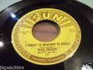 ELVIS PRESLEY- SUN 223MYSTERY TRAIN/I FORGOT TO REMEMBER TO FORGET.
