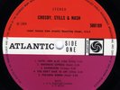 CROSBY, STILLS & NASH - RARE FINAL UK ATLANTIC PLUM PRESS.