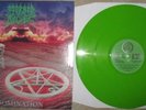 LP MORBID ANGEL- DOMINATION,EARACHE RECORDS FIRST UK PRESS 1995 LTD.RAREGREEN