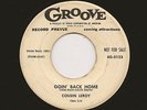 COUSIN LEROY - GROOVE 0123 - PROMO VG+  GOIN' BACK HOME / CATFISH - LISTEN