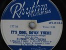 Hear Black Gospel 78 rpm SUNSET WONDERS It's Kool Down There RHYTHM 1771