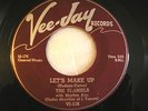 SPANIELS on VJ  116  Let's Make Up / Play It Cool Doo Wop R&B 45 VG++