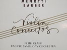 REFERENCE RR 45 MENOTTI/BARBER Violin Concerto RICCI TAS Super Disc AUDIOPHILE