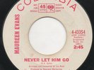Maureen Evans Never Let Him Go / Poco Sole (Promo Copy) Island Soul Hear