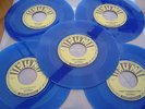 FIVE ELVIS PRESLEY ROCK N ROLL SUN SINGLES BLUE VINYL UNPLAYED RARE