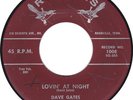 Rockabilly DAVE GATES & THE ACCENTS Lovin' at Night 45 BIG ECHO Hear