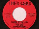 NEW ESTABLISHMENT: Slums Of The City / Ridin' High (rare funk 45)