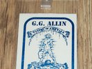 GG Allin Backstage Crew Pass (Terror In America Tour 1993)