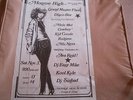 RARE ORIGINAL FLIER  MONROE HIGH SCHOOL.GRAND MASTER FLASH-KOOL KYLE-D.J.SINBAD