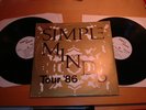 SIMPLE MINDS-TOUR '86-2 LP-RARE BOOTLEG-ITALY BOLOGNA LIVE-UNEDITED TRACK-1986