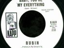 NORTHERN SOUL 45 Rubin You've Been Away Rare Kapp 869 Promo EX Listen