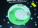 GENE VINCENT,  LOTTA LOVIN  /  BE-BOP-A-LULA.  RARE GREEN SWIRL.