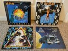 4 Def Leppard LPs - On Through the Night, High 'n' Dry, Pyromania, and Hysteria