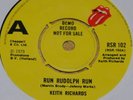 KEITH RICHARDS   RUN RUDOLPH RUN   RARE UK DEMO PROMO 7