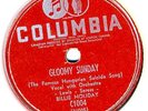 BILLIE HOLIDAY 1941 78 Gloomy Sunday/Night And Day (Fine playing E-)
