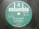 CLIFF RICHARD AND THE SHADOWS DB 7150 RARE 78 RPM 78RPM RECORD INDIA INDIAN  VG+