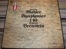 CBS 15 LP box MAHLER SYMPHONIES 1-10 BERNSTEIN MASTERWORKS GM 15 red white NM