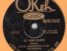 Okeh 41350 Louis Armstrong Orch ST LOUIS BLUES/After You've Gone  1929