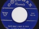Northern Soul - James Carr - That's what I want to know - MINT Original Goldwax