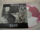 Nirvana Bleach Vinyl LP Red/White Splatter w/Sliver 7