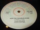 Flick Wilson Keep The Troubles Down Rare Killer Roots 12