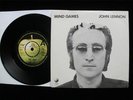 JOHN LENNON Mind Games 45/PS UK 1st DEMO 1973 R 59994 Apple RARE NM
