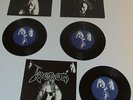 VENOM WARHEAD FULL BAND SET 7” SINGLES NEAT RECORDS 1983 BATHORY CELTIC FROST M