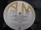 Y & T IN ROCK WE TRUST UK LP 1ST PRESS A-1 / B-1 UNPLAYED AND 100% MINT 