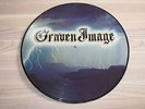 GRAVEN IMAGE PICTURE LP - WARN THE CHILDREN / PRIVATE US METAL IN VG - TOP RAR