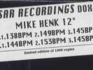 MIKE HENK DOX008 Pulsar Recordings detroit techno rare red vinyl