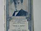 VERY RARE AUGUST 1925 BRUNSWICK SUPPLEMENT - CHARLIE CHAPLIN COVER PIC + LYMAN