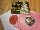 The Beatles - A hard day's night, Denmark/Norway single, black and red labels