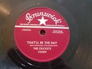 78 RPM BUDDY HOLLY / CRICKETS 