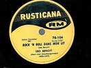 CANADA RARE FRENCH QUEBEC RCA REC 1950s 78 RPM  LEO BENOIT  ROCKABILLY FRANCO