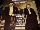 GRUMIAUX/HASKIL : BEETHOVEN SÄMTLICHE SONATEN FÜR KLAVIER UND VIOLINE 4LP BOX