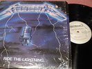 METALLICA RIDE THE LIGHTNING LP SILVER LABEL MEGAFORCE YORK STREET NJ SHRINK VG+
