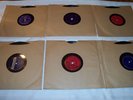 6 Vintage Greek 78 RPM Records - RCA Victor, Standard, Kaliphon Record Labels