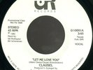 CLAUSEL Let Me Love You MODERN SOUL 45 on UP RIGHT RECORDS M-
