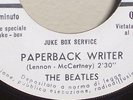 distribuito dalla JUKE BOX SERVICE THE BEATLES PAPERBACK WRITER PARLOPHON BIANCA
