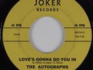 Northern Soul 45 THE AUTOGRAPHS Love's Gonna Do You In JOKER HEAR