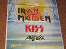 IRON MAIDEN Anthrax KISS Poster Tour Modena ITALY'88 Vintage MONSTERS OF ROCK 