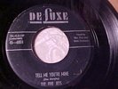 THE FIVE JETS Tell Me You're Mine/Give In RARE DOO-WOP GROUP SOUL 45 Deluxe HEAR