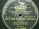 (S) FRASCANI NINI 78rpm Opera Black G&T 53362.Alla Mia Bambina (Giordano).