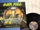 OVERKILL -Under the Influence LP 1988 RARE TOP ..morbid saint blood feast THRASH