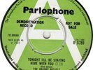 ORANGE BICYCLE Tonight I'll Be Staying Here.. (Parlophone) UK 1969 CS DEMO 45 M-