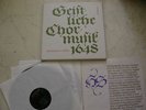 GEISTLICHE CHORMUSIK 1648 Heinrich Schütz DRESDNER KREUZCHOR 3LP Box ETERNA 1967